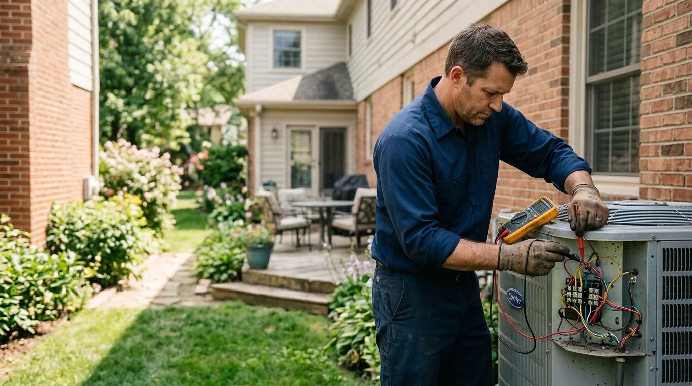 HVAC technician working near Stratton, ME